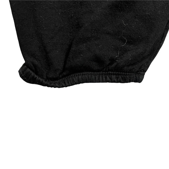 Monrow Women's Jogger Pants Black Loose Tapered Rayon Cotton High Rise Size L - Picture 7 of 9